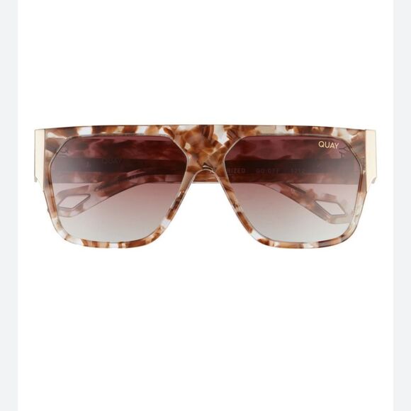 NWOT QUAY AUSTRALIA
X Saweetie Go Off 146mm Flat Top Polarized Shield Sunglasses - Picture 1 of 6